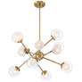Watch A Video About the Davis Soft Gold 12 Light LED Sputnik Chandelier