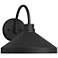 Possini Euro Davrin 9 3/4" High Sand Black Outdoor Wall Light