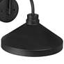 3_Possini Euro Davrin 9 3/4" High Sand Black Outdoor Wall Light more views