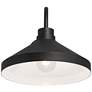 4_Possini Euro Davrin 9 3/4" High Sand Black Outdoor Wall Light more views