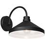 6_Possini Euro Davrin 9 3/4" High Sand Black Outdoor Wall Light more views