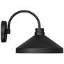 7_Possini Euro Davrin 9 3/4" High Sand Black Outdoor Wall Light more views
