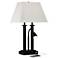 Possini Euro Deacon 26" Black Gooseneck USB Port and Outlet Desk Lamp