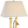Possini Euro Deacon 26" Brass Gooseneck USB and Outlet Lamps Set of 2