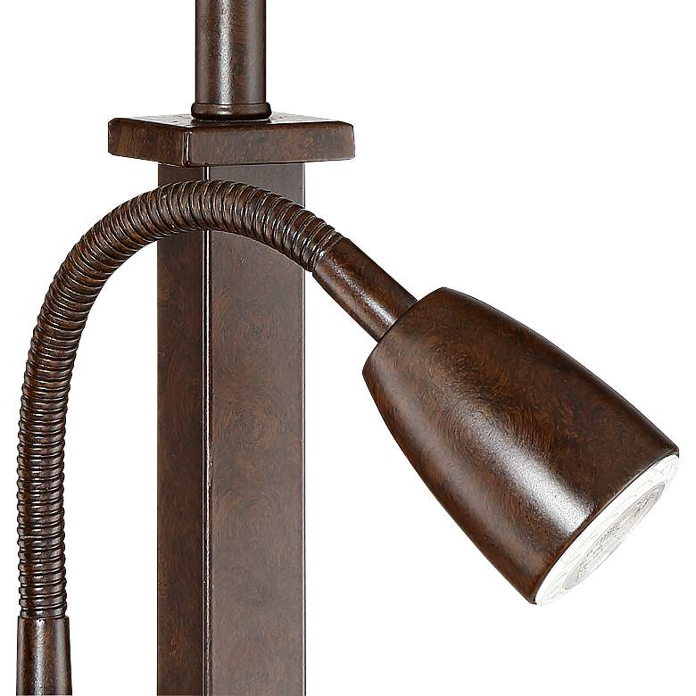 Image 7 Possini Euro Deacon 26 inch Bronze Gooseneck USB and Outlet Lamps Set of 2 more views
