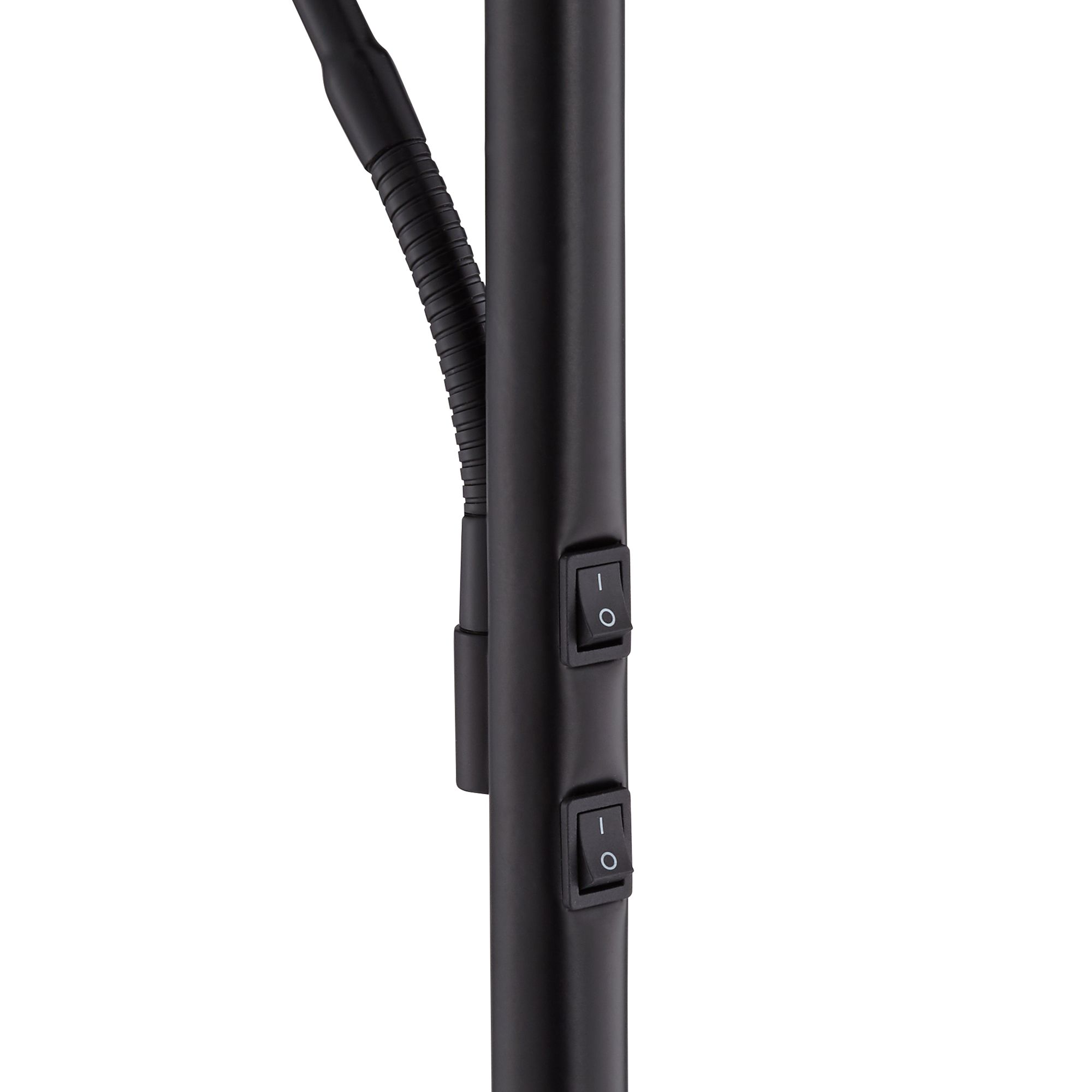 Image 5 Possini Euro Decker 71 1/2" Black Modern LED Reading Light Floor Lamp more views