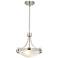 Possini Euro Deco 12 1/2" Wide Brushed Nickel 2-Light Pendant