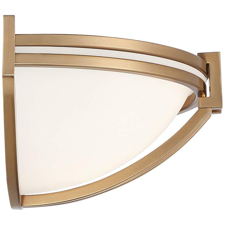 Image 6 Possini Euro Deco 13 3/4" Wide Marbleized Glass Soft Gold Wall Sconce more views