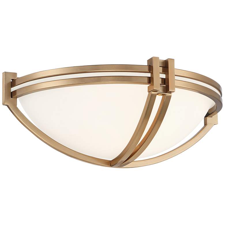 Image 5 Possini Euro Deco 13 3/4" Wide Soft Gold Wall Sconce Set of 2 more views