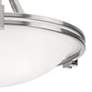 Possini Euro Deco 16" Wide Brushed Nickel Ceiling Light