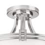 Possini Euro Deco 16" Wide Brushed Nickel Ceiling Light