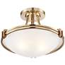Watch A  Video About the Possini Euro Deco Warm Brass Ceiling Light