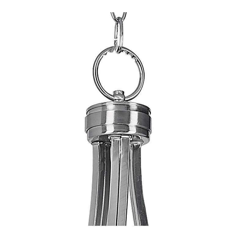 Image 4 Possini Euro Deco 21 1/2" Wide Glass and Brushed Nickel Pendant Light more views