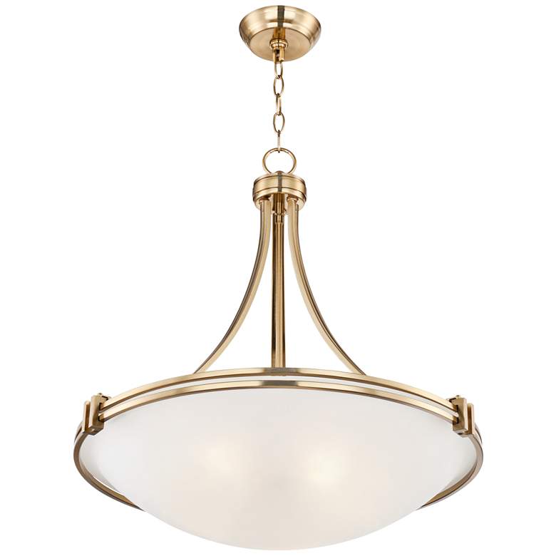 Image 7 Possini Euro Deco 21 1/2 inch Wide Warm Brass 3-Light Pendant more views