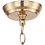 Possini Euro Deco 21 1/2" Wide Warm Brass Glass Bowl 3-Light Pendant