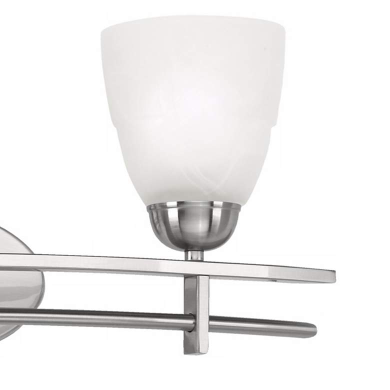 Image 3 Possini Euro Deco 23 1/2" Wide Brushed Nickel Bath Light more views