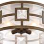 Possini Euro Deco Bling 16" Wide Warm Bronze Ceiling Light