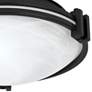 3_Possini Euro Deco Collection 12 3/4" Flush Mount Black Ceiling Light more views
