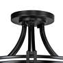 4_Possini Euro Deco Collection 16" Bronze and White Glass Ceiling Light more views
