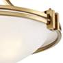 4_Possini Euro Deco Collection 16" Wide Warm Brass Bowl Ceiling Light more views