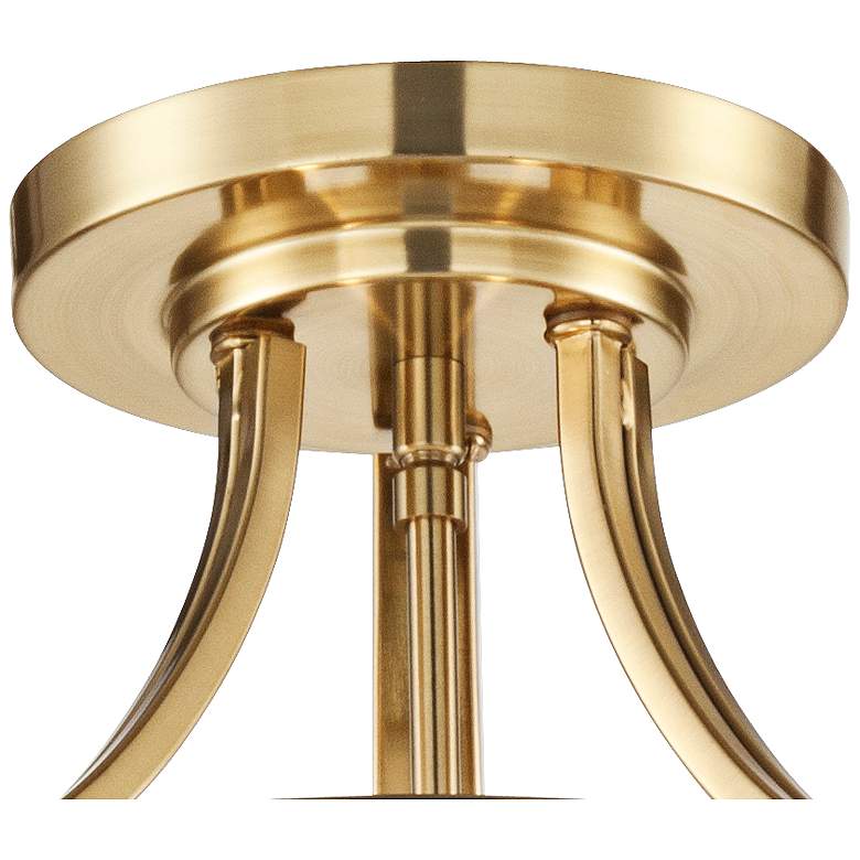 Image 4 Possini Euro Deco Collection 16" Wide Warm Brass Bowl Ceiling Light more views