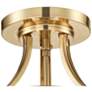 5_Possini Euro Deco Collection 16" Wide Warm Brass Bowl Ceiling Light more views