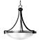 Possini Euro Deco Dark Bronze 24 1/4" Wide Pendant Bowl Chandelier