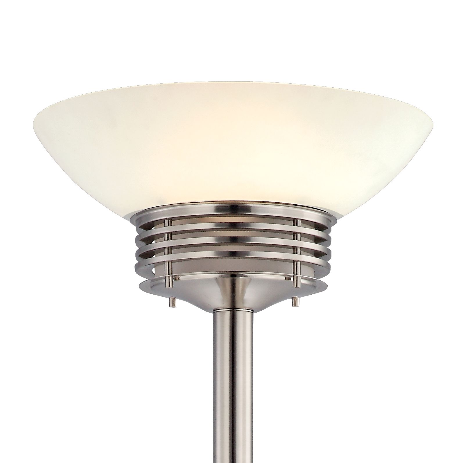 Image 3 Possini Euro Deco Light Blaster 72 1/2" Nickel 4-Light Torchiere Lamp more views