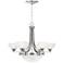 Possini Euro Deco Nickel 8-Light Chandelier with LED Canopy