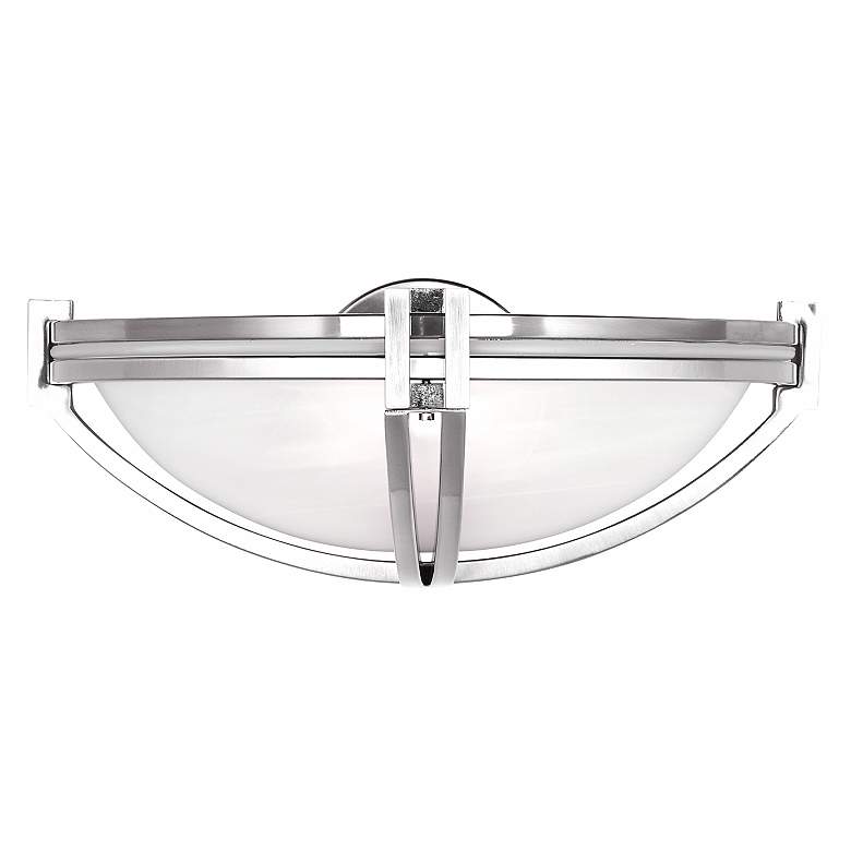 Image 3 Possini Euro Deco Nickel Collection 13 3/4" Wide Wall Sconce
