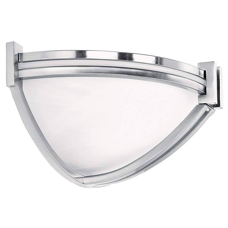 Possini Euro Deco Nickel Collection 13 3/4&quot; Wide Wall Sconce more views