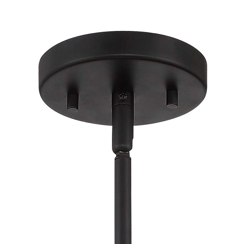 Image 4 Possini Euro Delaney 8" Wide Black Open Square Mini Pendant Light more views
