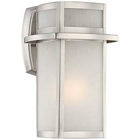 Image1 of Possini Euro Delevan 11 1/4" High Brushed Nickel Modern Wall Sconce