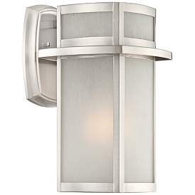 Image4 of Possini Euro Delevan 11 1/4" High Brushed Nickel Modern Wall Sconce more views