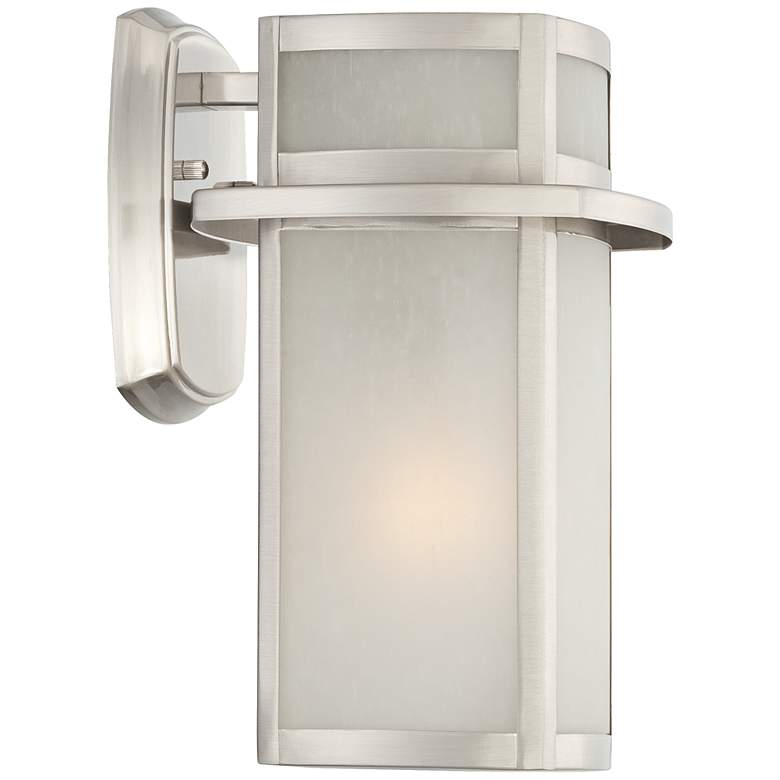 Image 5 Possini Euro Delevan 11 1/4" High Brushed Nickel Modern Wall Sconce more views