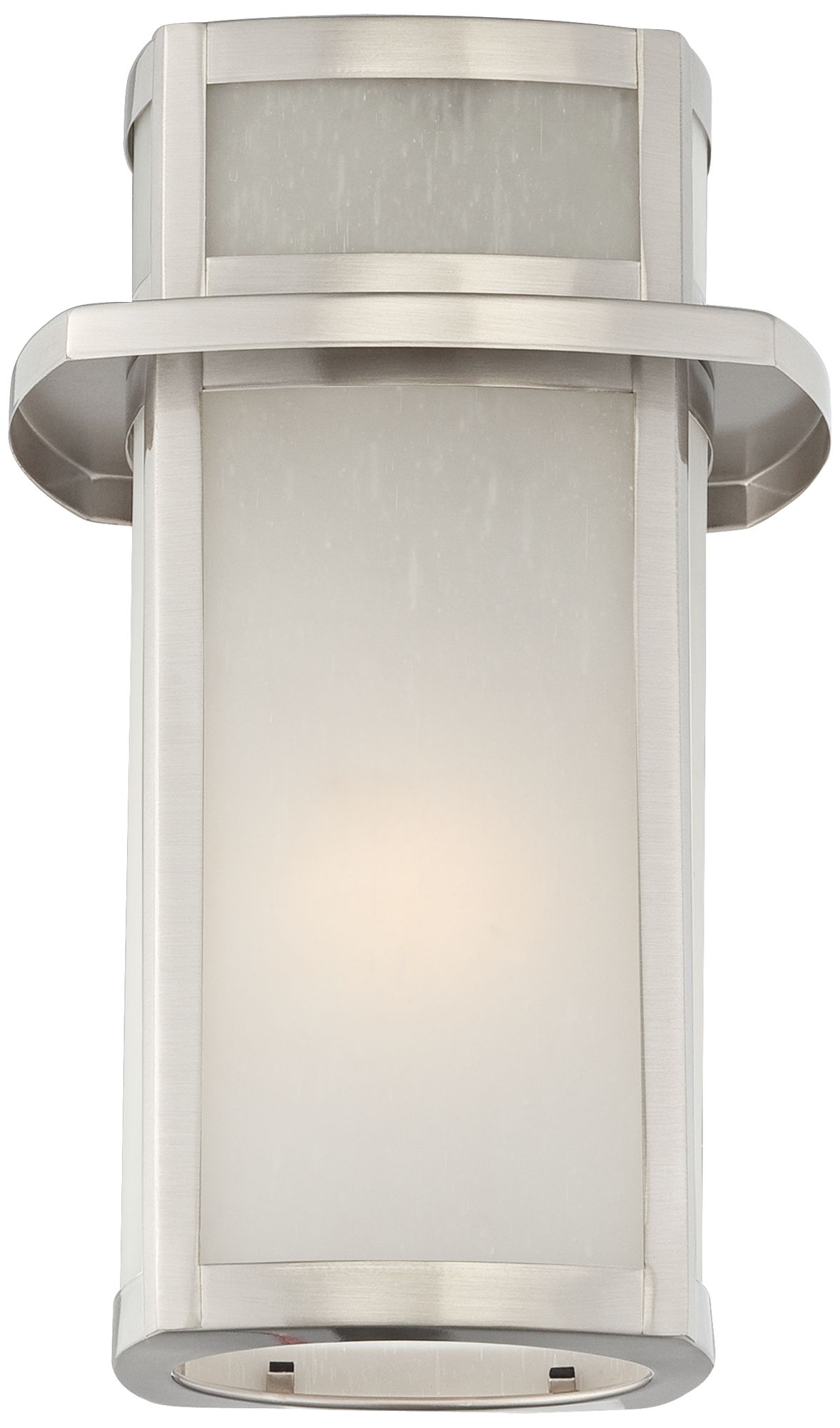 Image 4 Possini Euro Delevan 11 1/4" Nickel Outdoor Wall Lights Set of 2 more views