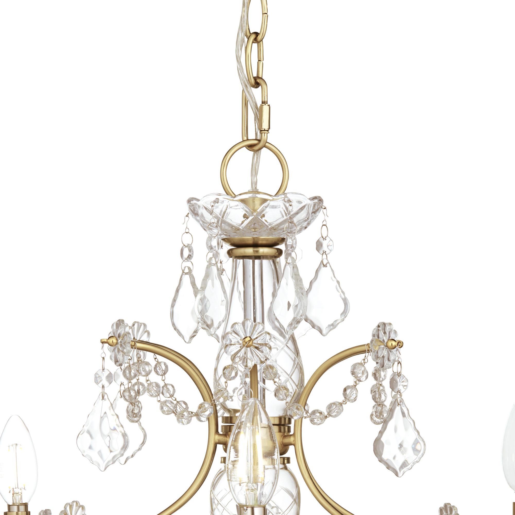 Image 4 Possini Euro DeMallo 26" Gold 6-Light Crystal Chandelier more views