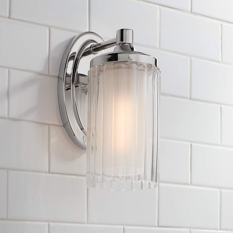 Possini Euro Dembry 10 1/4&quot; High Double Glass Wall Sconce