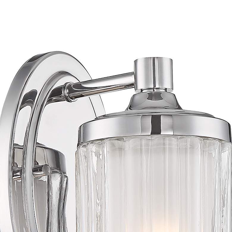 Image 3 Possini Euro Dembry 10 1/4" High Double Glass Wall Sconce more views