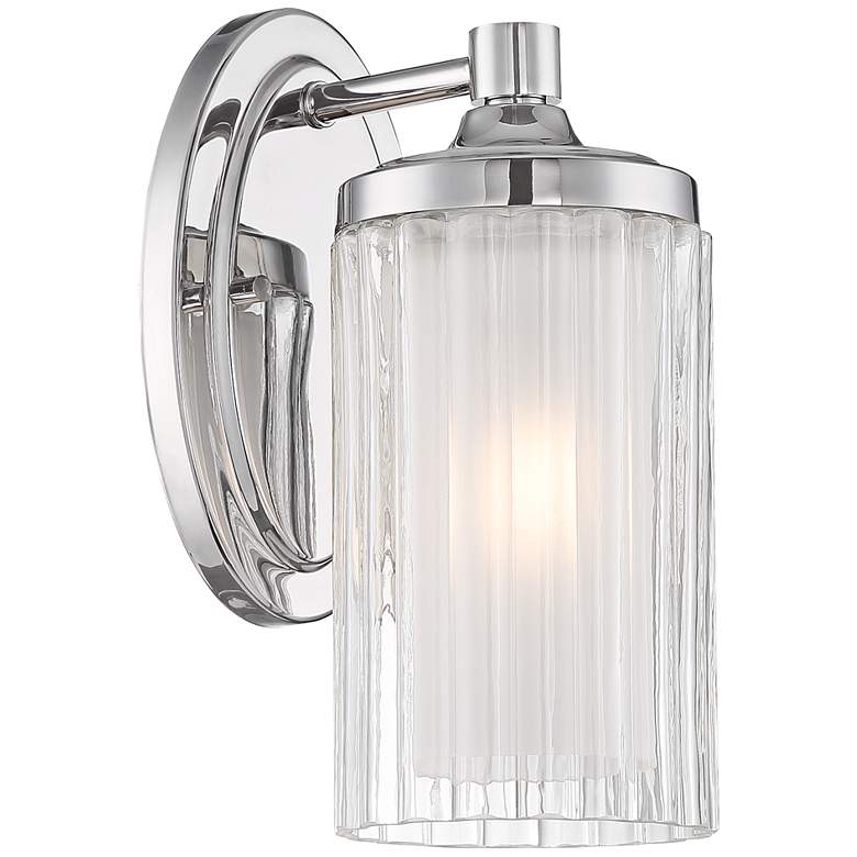 Image 5 Possini Euro Dembry 10 1/4" High Double Glass Wall Sconce more views