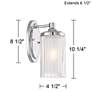 Possini Euro Dembry 10 1/4" High Double Glass Wall Sconce