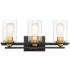 Possini Euro Demy 20" Wide Bronze and Gold 3-Light Bath Light