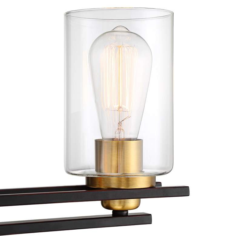 Image 3 Possini Euro Demy 20" Wide Bronze and Gold 3-Light Bath Light more views