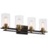 Possini Euro Demy 27"W Bronze and Gold 4-Light Bath Light