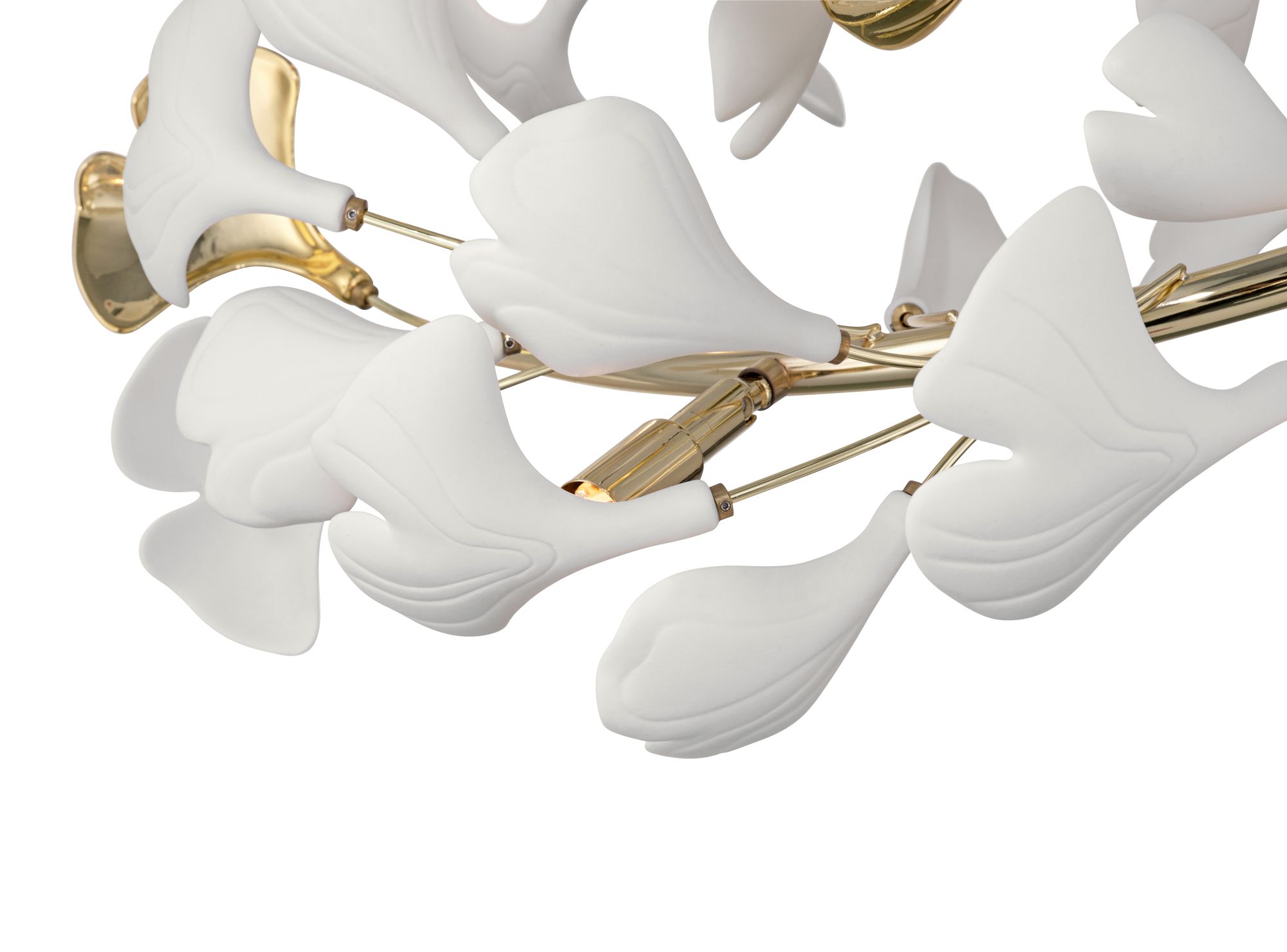 Image 3 Possini Euro Descanso 24"W Gold and Ceramic 6-Light Ceiling Light more views