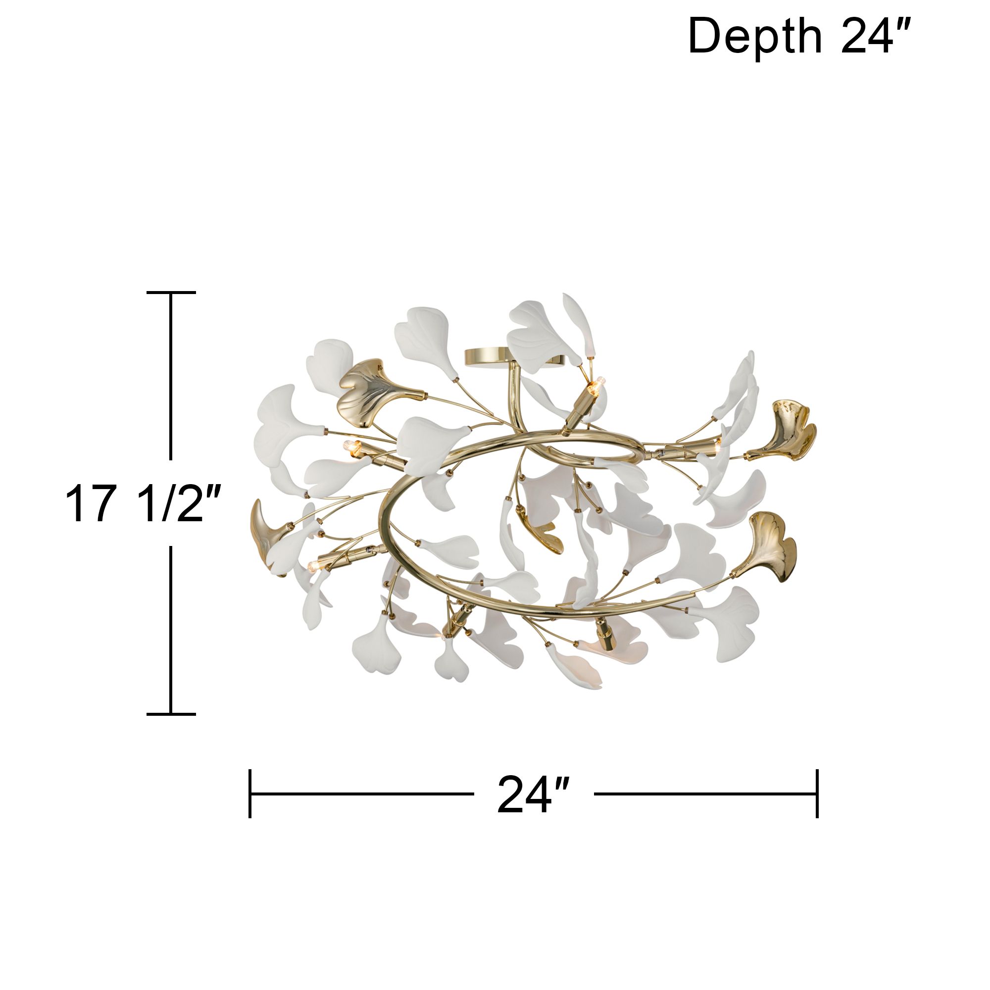 Watch A Video About the Possini Euro Descanso Gold and Ceramic 6 Light Ceiling Light