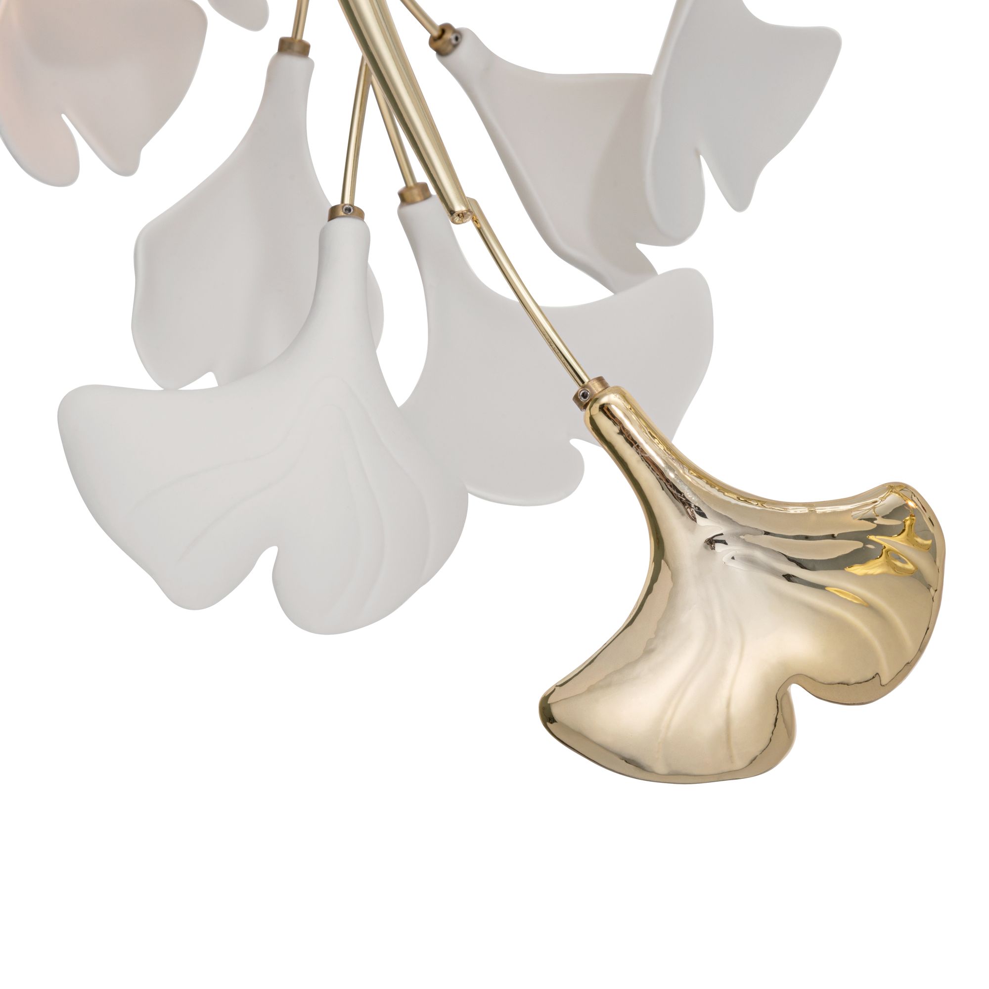 Image 4 Possini Euro Descanso 24"W Gold and Ceramic 6-Light Ceiling Light more views