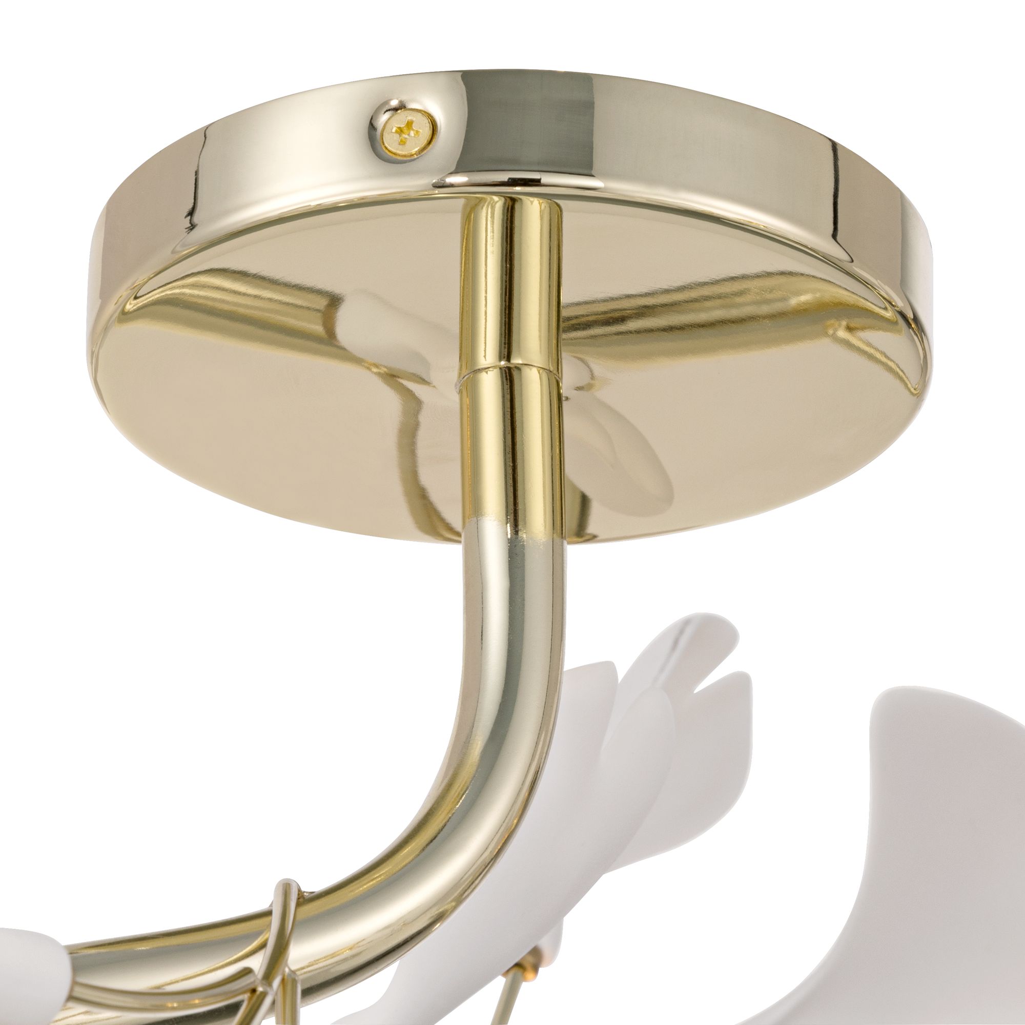 Image 6 Possini Euro Descanso 24"W Gold and Ceramic 6-Light Ceiling Light more views