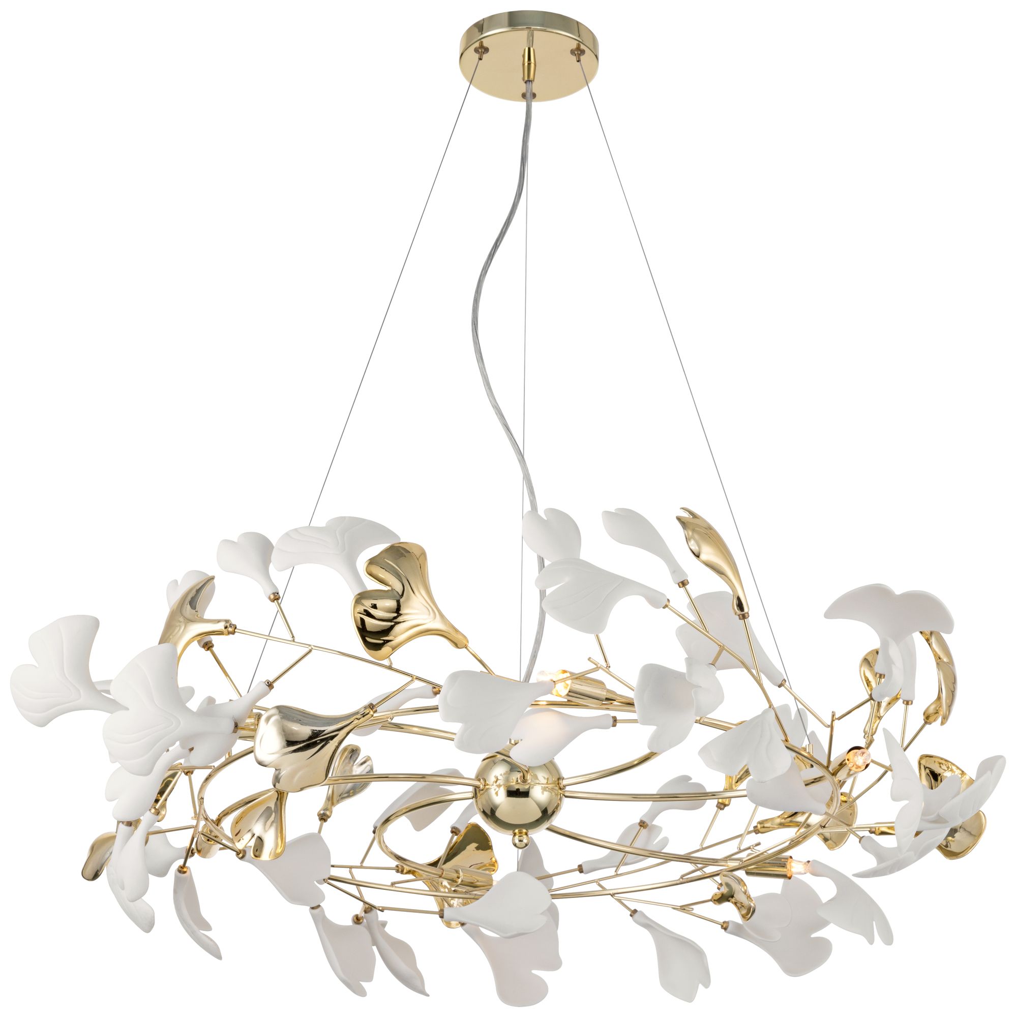 Watch A Video About the Possini Euro Descanso Gold and Ceramic 6 Light Chandelier