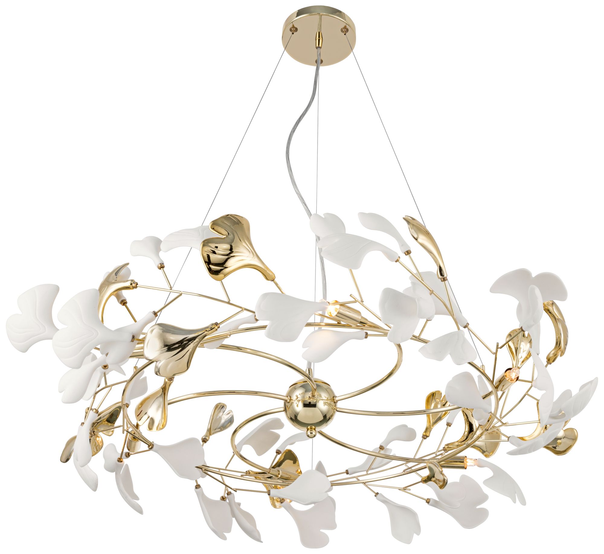 Watch A Video About the Possini Euro Descanso Gold and Ceramic 6 Light Chandelier